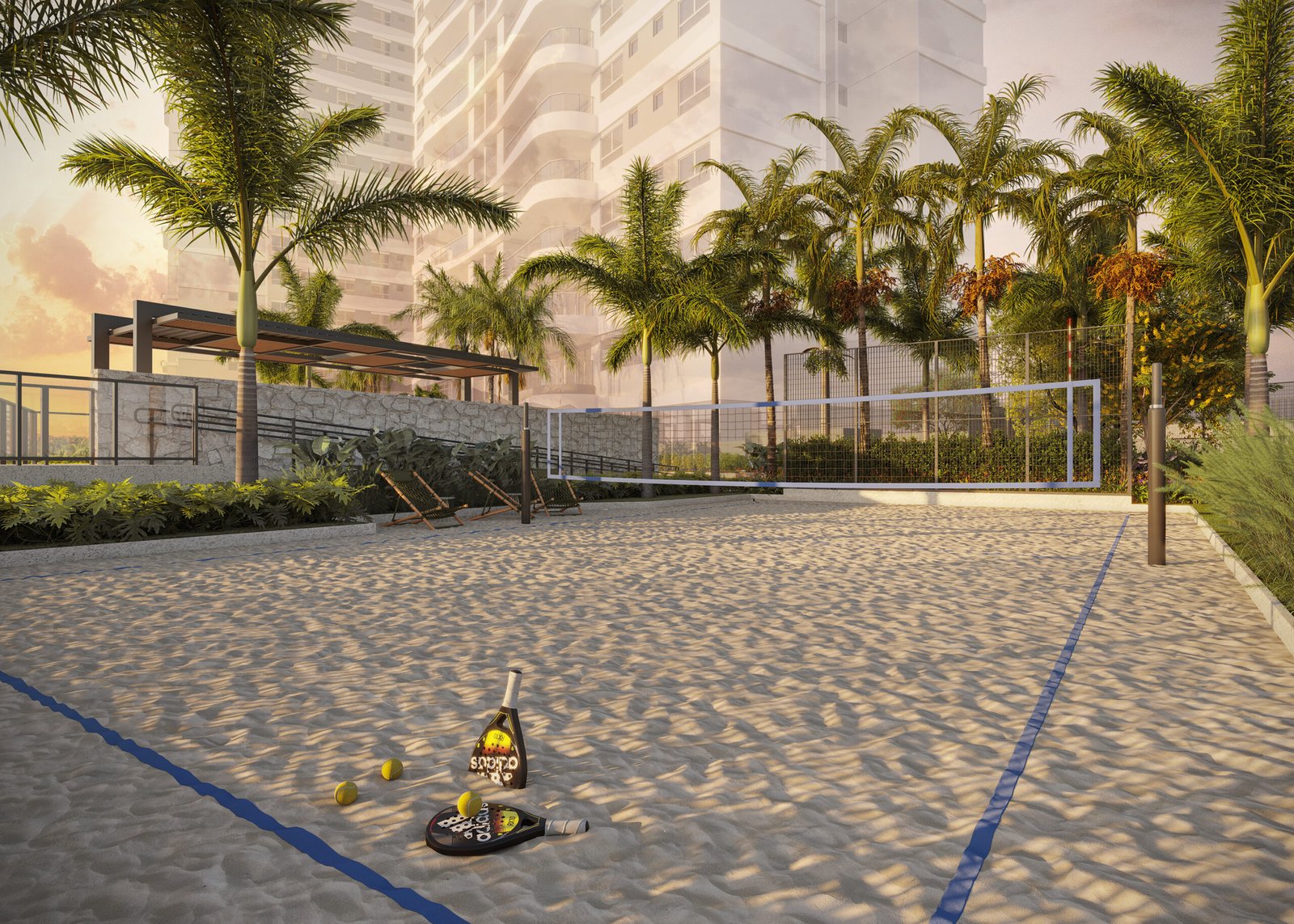 Quadra de Beach Tennis — Casa Parque Cerâmica